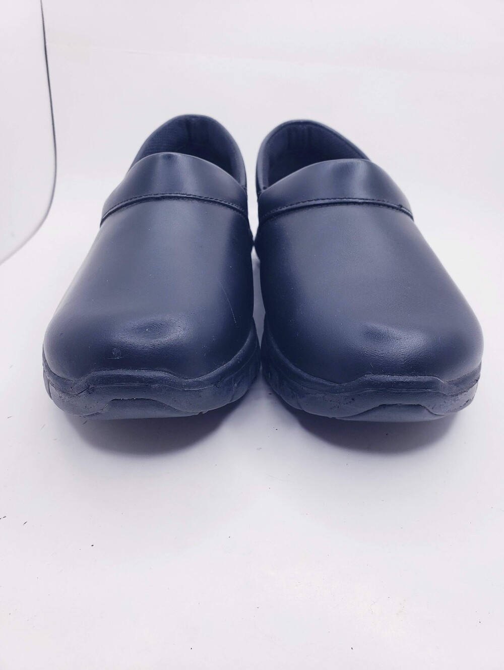 Skechers Black Leather Slip Resistant & EH Slip On Work Shoes Women's Size 7.5 - Picture 5 of 12